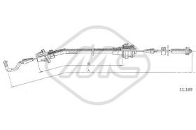 Metalcaucho 80679 - CABLE ACELERADOR 320I 6 CYL