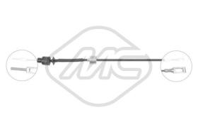 Metalcaucho 80706 - CABLE EMBRAGUE BX 16-GT19-BX DIESEL
