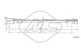 Metalcaucho 80781 - CABLE CUENTAKILOMETROS AX ALL MM.??3