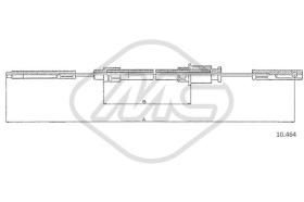 Metalcaucho 80807 - CABLE FRENO CX ALL DX-RH