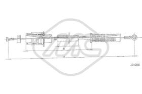 Metalcaucho 80875 - CABLE ACELERADOR VISA(652 CC)-LN-