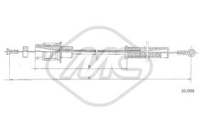Metalcaucho 80883 - CABLE ACELERADOR GX ALL CARB.WEBER