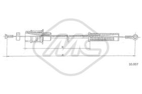 Metalcaucho 80884 - CABLE ACELERADOR GS ALL CARB.SOLEX