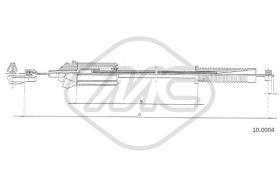 Metalcaucho 80897 - CABLE ACELERADOR AX DIESEL