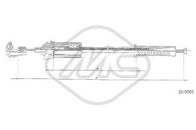 Metalcaucho 80898 - CABLE ACELERADOR AX SPORT