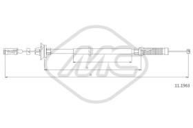 Metalcaucho 80899 - CABLE ACELERADOR JUMPER 2,0 BENZ.