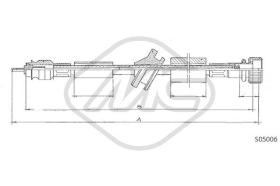 Metalcaucho 80913 - CABLE CUENTAKILOMETROS 200-200D-220D-2