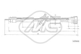 Metalcaucho 80918 - CABLE CUENTAKILOMETROS 200-230-220-240