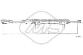Metalcaucho 80932 - CABLE FRENO 200-230-250-300(E-D-TE-TD