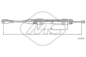 Metalcaucho 80933 - CABLE FRENO 230-300-320 CE-E36 AMG.AN