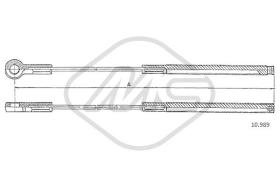 Metalcaucho 80938 - CABLE FRENO 207D-208-210-308-310 SWB