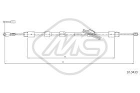 Metalcaucho 80975 - CABLE FRENO CLASSE CSPORTCOUPE"/CLK A