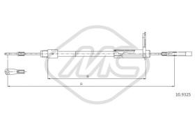 Metalcaucho 80984 - CABLE FRENO CLASSE A190-2,10 EVOLUTIO