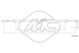 Metalcaucho 80993 - CABLE FRENO VITO 4X4EXTRALONG