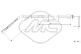 Metalcaucho 81005 - CABLE FRENO 609D-611D-709D-711D-714D-8
