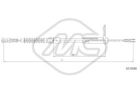 Metalcaucho 81011 - CABLE FRENO CLASSE SCL500 MOD SX-LH