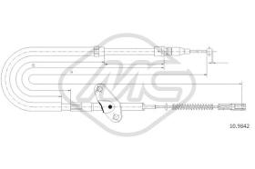 Metalcaucho 81016 - CABLE FRENO L408D-L410D ALL DX-RH