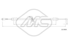 Metalcaucho 81030 - CABLE FRENO SPRINTERALL CH.3665 ANT.-