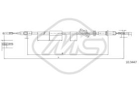 Metalcaucho 81034 - CABLE FRENO CLASSE EALL SX-LH
