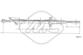 Metalcaucho 81043 - CABLE EMBRAGUE RITMOALL EXC.DIESEL