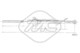 Metalcaucho 81054 - CABLE EMBRAGUE A112 ALL