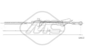 Metalcaucho 81057 - CABLE EMBRAGUE A112 ALL