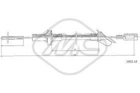 Metalcaucho 81089 - CABLE EMBRAGUE REGATA TURBO D ALL