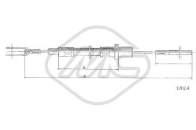 Metalcaucho 81101 - CABLE EMBRAGUE DAILY-GRINTA TURBO DIES