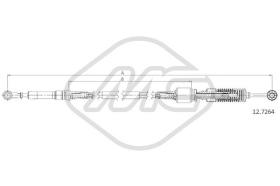 Metalcaucho 81141 - CABLE CAMBIO SEICENTO 1,1