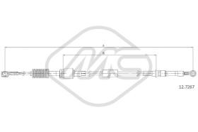 Metalcaucho 81142 - CABLE CAMBIO SEICENTO 1,1