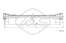 Metalcaucho 81175 - CABLE CUENTAKILOMETROS 126 MM.?2480