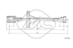 Metalcaucho 81177 - CABLE CUENTAKILOMETROS PANDA 45-750