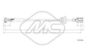 Metalcaucho 81242 - CABLE CUENTAKILOMETROS CINQUECENTO 700