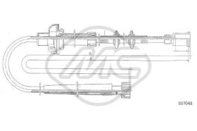 Metalcaucho 81244 - CABLE CUENTAKILOMETROS PUNTO ALL BENZ.