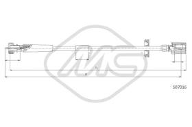 Metalcaucho 81245 - CABLE CUENTAKILOMETROS SEICENTO 900