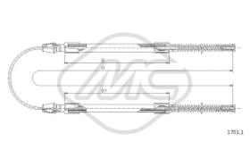 Metalcaucho 81275 - CABLE FRENO DAILY RUOTE GEMELLARI/DO