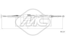 Metalcaucho 81313 - CABLE FRENO BRAVA 1,6-1,8-DS ANTISKID