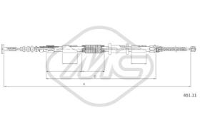 Metalcaucho 81314 - CABLE FRENO BRAVA 1,6-1,8-DS ANTISKID