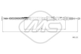 Metalcaucho 81317 - CABLE FRENO BRAVO ALL 2,0(DISC BRAKE)