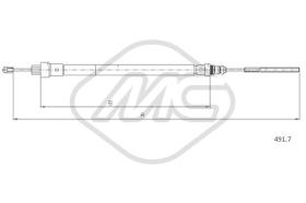 Metalcaucho 81340 - CABLE FRENO EVASION ALL(DRUM BRAKE)