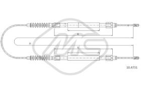 Metalcaucho 81365 - CABLE FRENO JUMPER CAMPING CAR(CH.161