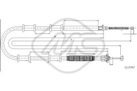 Metalcaucho 81389 - CABLE FRENO DOBLO(152)MAXI PANORAM