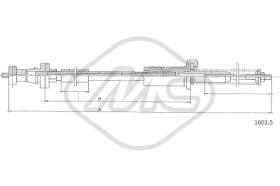 Metalcaucho 81424 - CABLE ACELERADOR REGATA 70-85 1,3-1,