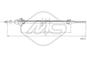 Metalcaucho 81441 - CABLE ACELERADOR 127900 CC