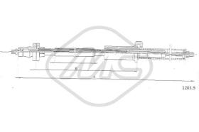Metalcaucho 81442 - CABLE ACELERADOR 127900 CC