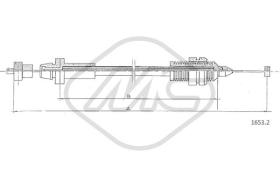 Metalcaucho 81475 - CABLE ACELERADOR TEMPRA 1,4-1,6 CARB