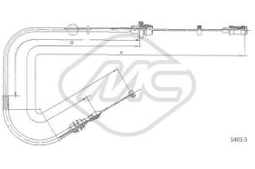 Metalcaucho 81513 - CABLE ACELERADOR CINQUECENTO 700 ED CA