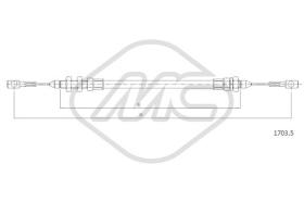 Metalcaucho 81525 - CABLE ACELERADOR DAILY 35.10-45.10-49.