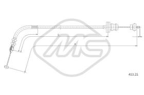 Metalcaucho 81542 - CABLE ACELERADOR PUNTO 55-60-75