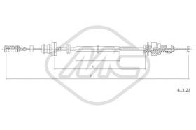 Metalcaucho 81552 - CABLE ACELERADOR PUNTO 85 1,2 16V